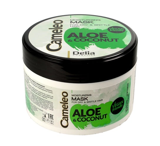 Delia Cosmetics, Cameleo Aloes i Kokos, maska nawilżająca do włosów, 200 ml Delia