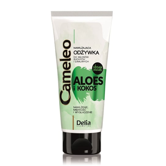 Delia Cosmetics, Cameleo Aloes i Kokos, odżywka nawilżająca do włosów, 200 ml Delia
