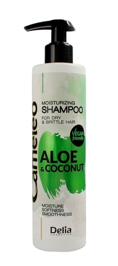 Delia Cosmetics, Cameleo Aloes i Kokos, szampon nawilżający do włosów, 250 ml Delia