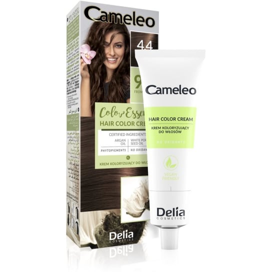 Delia Cosmetics, Cameleo Color Essence, Farba Do Włosów W Tubce, Odcień 4.4 Spicy Brown, 75g Delia