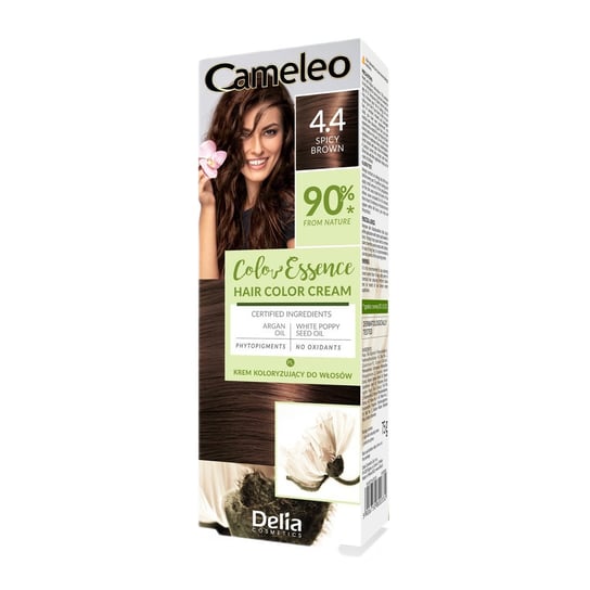 Delia Cosmetics, Cameleo Color Essence, Farba Do Włosów W Tubce, Odcień 4.4 Spicy Brown, 75g cameleo