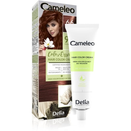 Delia Cosmetics, Cameleo Color Essence, Farba Do Włosów W Tubce, Odcień 6.6 Ruby, 75g Delia