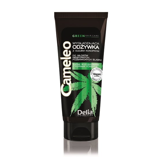 Delia Cosmetics Cameleo Green Odżywka do włosów wygładzająca z olejem konopnym  200ml Delia