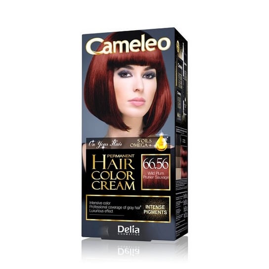 Delia Cosmetics, Cameleo Hair Color Cream, farba do włosów 66.56 Wild Plum Delia