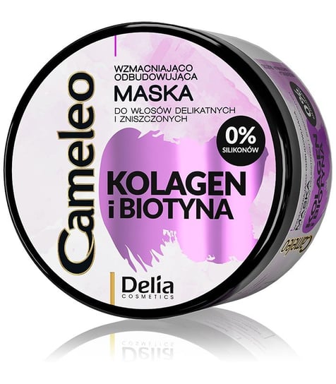 Delia Cosmetics, Cameleo Kolagen i Biotyna, maska wzmacniająco-odbudowująca, 200 ml Delia