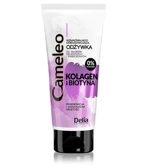 Delia Cosmetics, Cameleo Kolagen i Biotyna, odżywka wzmacniająco-odbudowująca, 200 ml Delia