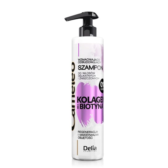Delia Cosmetics, Cameleo Kolagen i Biotyna, szampon wzmacniająco-odbudowujący, 250 ml Delia Cosmetics