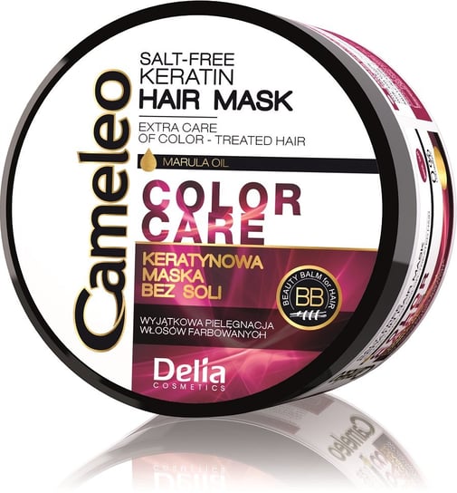 Delia Cosmetics, Cameleo, maska keratynowa do włosów farbowanych, 200 ml Delia