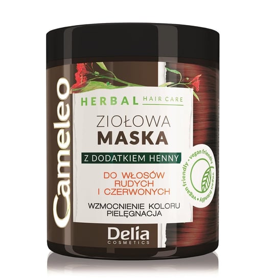 Delia, Cosmetics Cameleo, maska ziołowa z dodatkiem henny do włosów rudych i czerwonych, 250 ml Delia Cosmetics