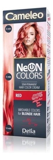 Delia Cosmetics, Cameleo Neon Colors, farba do włosów, 6 RED Delia