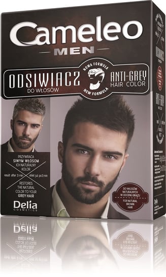 Delia Cosmetics, Cameleo, odsiwiacz dla mężczyzn do włosów naturalnych i brązowych Delia