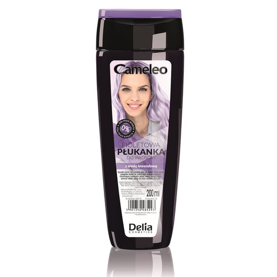 Delia Cosmetics, Cameleo, płukanka do włosów fioletowa z wodą lawendową, 200 ml Delia
