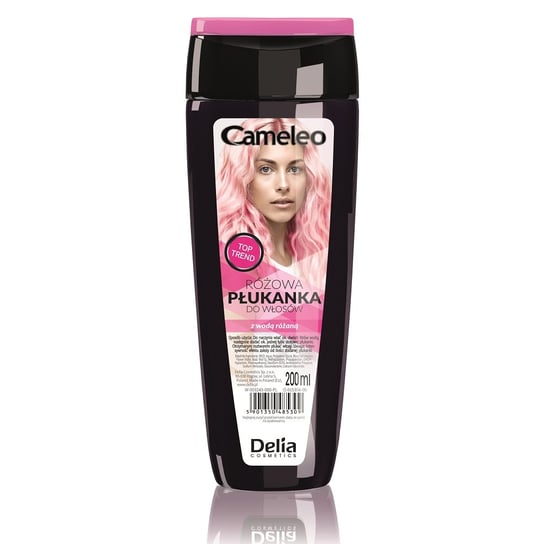 Delia Cosmetics, Cameleo, płukanka do włosów różowa z wodą różaną, 200 ml Delia