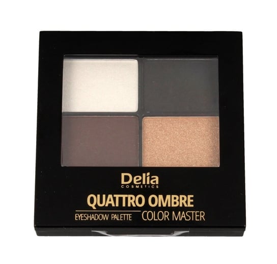Delia Cosmetics, Color Master, Cienie do powiek Quattro Ombre nr 404 Golden Delia Cosmetics