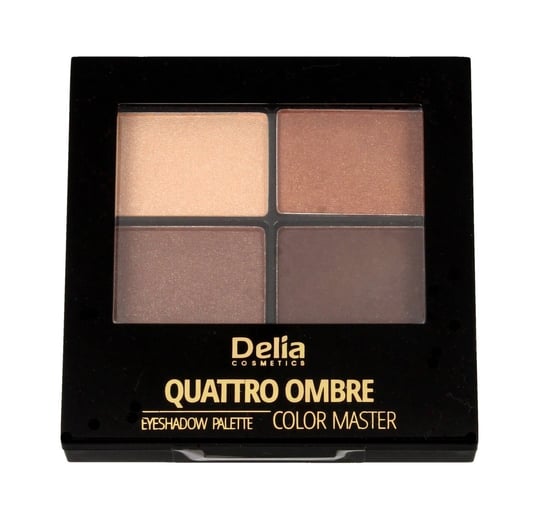 Delia Cosmetics, Color Master Quattro Ombre, cienie do powiek 401 Chocolate Pleasure Delia Cosmetics