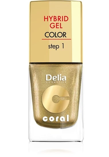 Delia Cosmetics, Coral Hybrid Gel, emalia do paznokci 28, 11 ml Delia