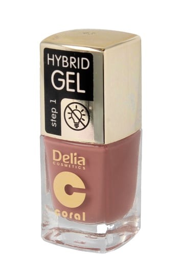 Delia Cosmetics, Coral Hybrid Gel, emalia do paznokci 43, 11 ml Delia