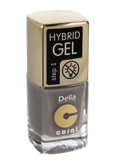 Delia Cosmetics, Coral Hybrid Gel, emalia do paznokci 45, 11 ml Delia Cosmetics