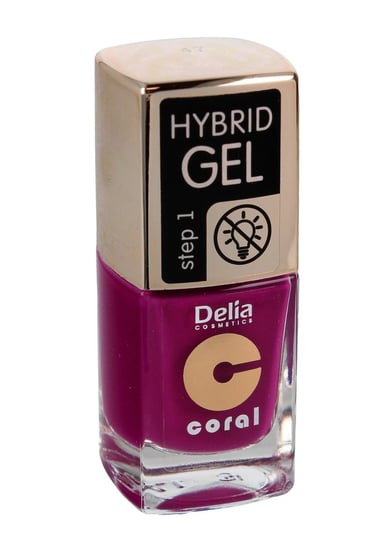 Delia Cosmetics, Coral Hybrid Gel, emalia do paznokci 47, 11 ml Delia