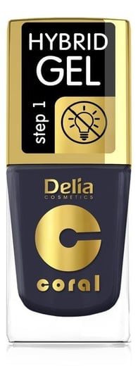 Delia Cosmetics, Coral Hybrid Gel, Emalia do paznokci lakier hybrydowy bez lampy 77, 11 ml Delia Cosmetics