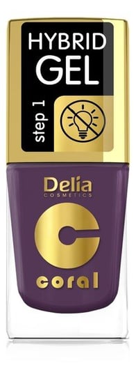 Delia Cosmetics, Coral Hybrid Gel, Emalia do paznokci lakier hybrydowy bez lampy 80, 11 ml Delia Cosmetics