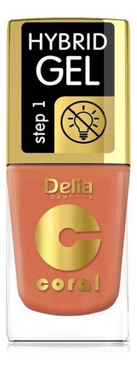 Delia Cosmetics, Coral Hybrid Gel, Emalia do paznokci lakier hybrydowy bez lampy 81, 11 ml Delia Cosmetics