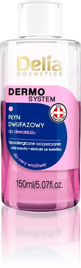 Delia Cosmetics, Dermo System, dwufazowy płyn do demakijażu, 150 ml Delia