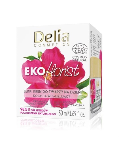 Delia Cosmetics Eko Florist Hibiskus Lekki Krem do twarzy na dzień - kojąco witalizujący 50ml Delia