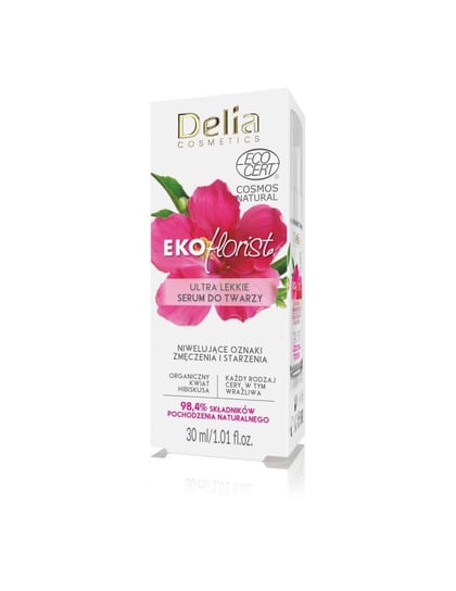 Delia Cosmetics, Eko Florist Hibiskus, Ultra lekkie serum do twarzy, 30 ml Delia