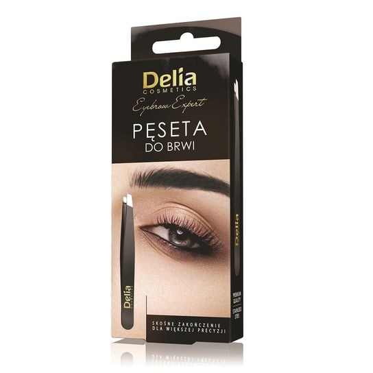 Delia Cosmetics, Eyebrow Expert, pęseta do brwi, 1 szt. Delia