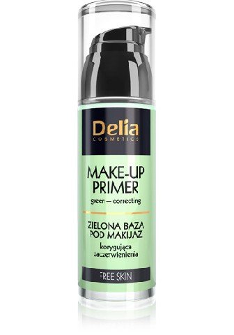Delia Cosmetics, Free Skin, baza pod makijaż zielona korygująca zaczerwienienia, 35 ml Delia Cosmetics