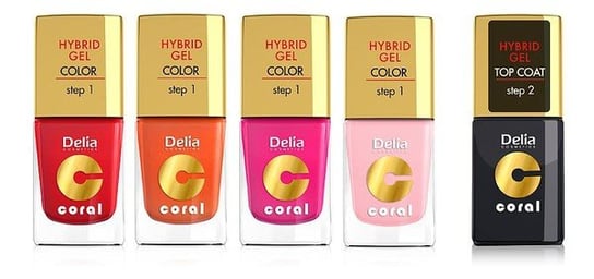 Delia Cosmetics Hybrid Gel Coral Lakier Do Paznokci 65 11ml Delia Cosmetics