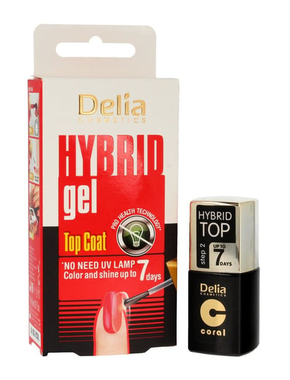 Delia Cosmetics, Hybrid Gel, top coat 7 Days, 11 ml Delia
