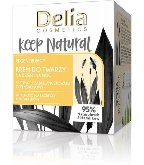Delia Cosmetics, Keep Natural, regenerujący krem do twarzy na dzień i noc, 50 ml Delia