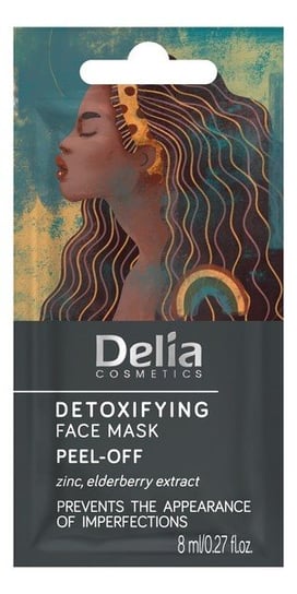Delia Cosmetics, Maseczka na twarz detoksykująca - peel-off, 8ml Delia Cosmetics