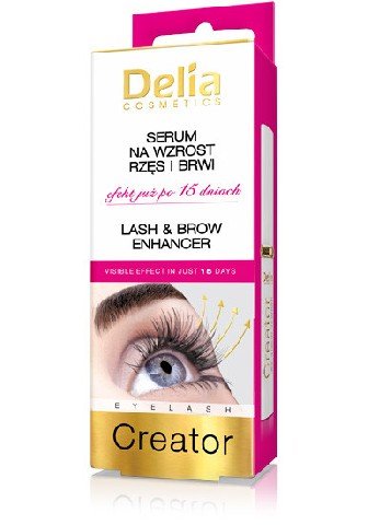 Delia Cosmetics, odżywka stymulująca wzrost rzęs i brwi, 10 ml Delia