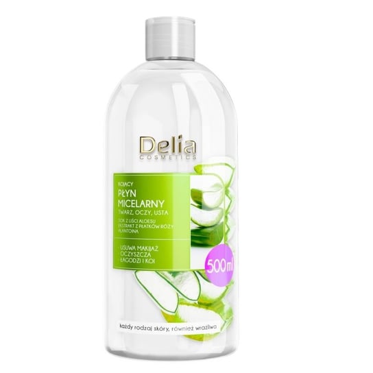 Delia Cosmetics, płyn micelarny kojący, 500 ml Delia