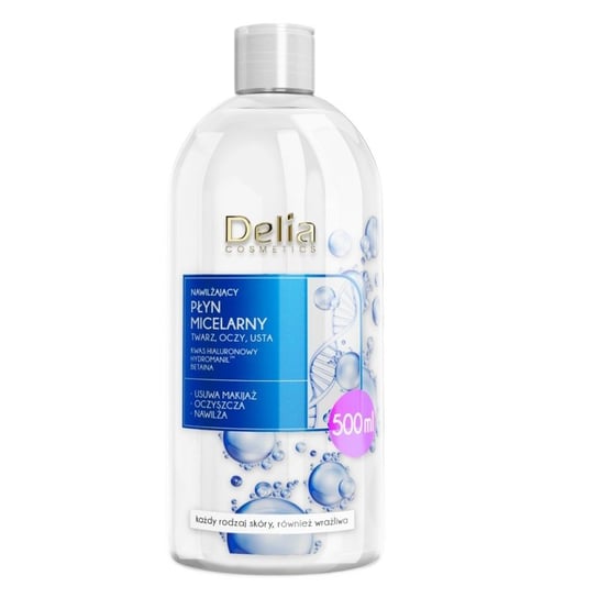 Delia Cosmetics, płyn micelarny nawilżający, 500 ml Delia