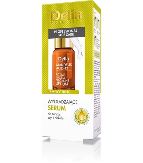 Delia Cosmetics, Professional Face Care, serum wygładzające z kwasem migdałowym 4%, 10 ml Delia
