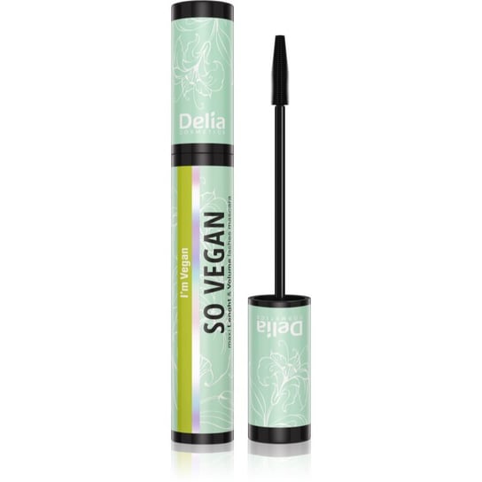 Delia Cosmetics So Vegan pogrubiający i wydłużający tusz do rzęs odcień Black 11 ml Delia Cosmetics