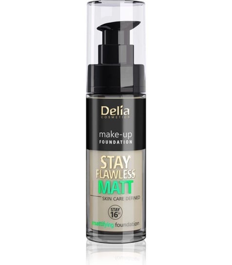 Delia Cosmetics, Stay Flawless Matt, Podkład matujący 16H nr 404 Cashmere, 30 ml Delia