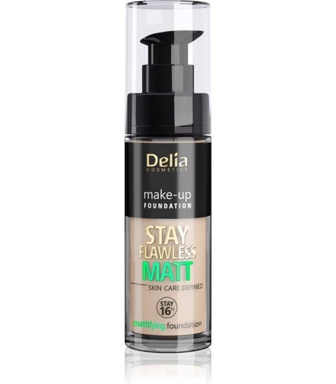 Delia Cosmetics, Stay Flawless Matt, Podkład matujący 16H nr 405 Peach Natural, 30 ml Delia
