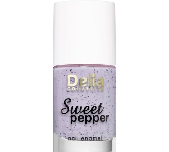 Delia Cosmetics Sweet Pepper Black Particles lakier do paznokci odcień 04 Lavender 11 ml Inna marka