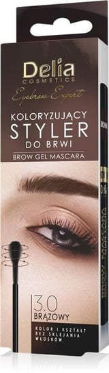 Delia, Eyebrow Expert, Styler do brwi, 1.0 brązowy, 11ml Delia Cosmetics