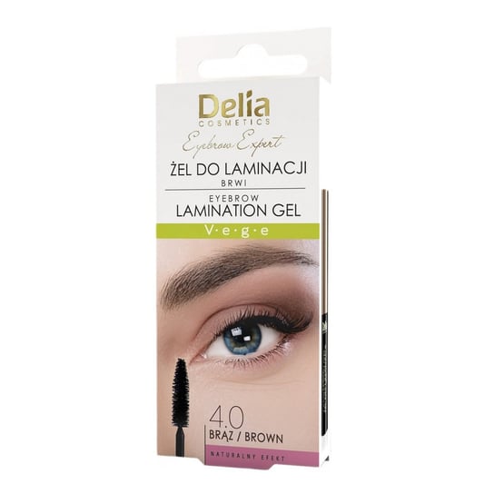 Delia, Eyebrow Expert, żel do laminacji brwi Brąz, 4ml Delia