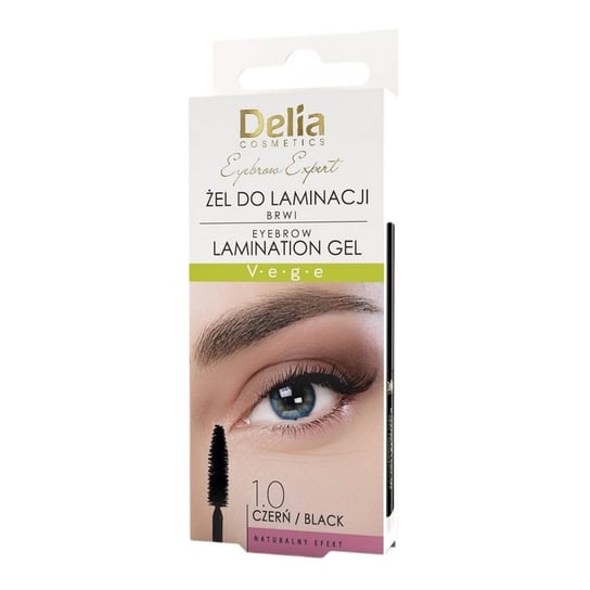 Delia, Eyebrow Expert, żel do laminacji brwi Czerń, 4ml Delia Cosmetics