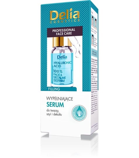 Delia, Hyaluronic Acid, nawilżające serum do twarzy z kwasem hialuronowym, 10 ml Delia