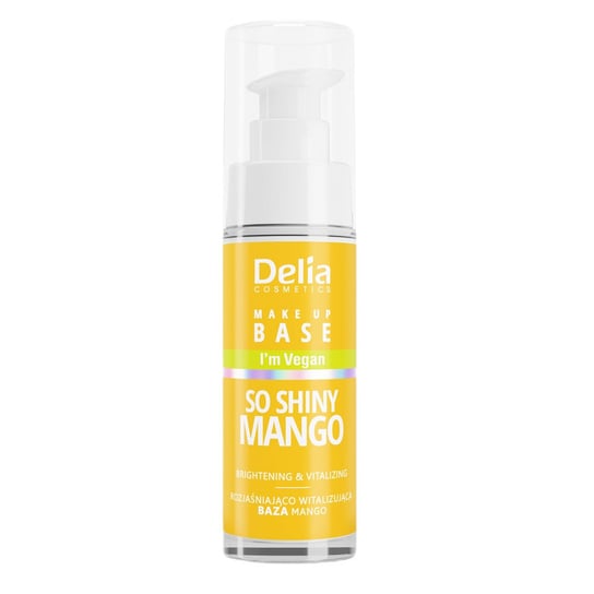 Delia, So Shiny Mango, Rozświetlająca i Rewitalizująca Baza pod Makijaż, 30ml Delia