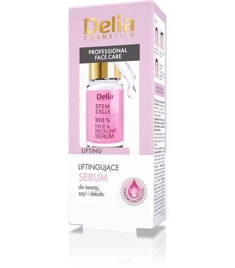 Delia, Stem Cells, liftingujące serum z komórkami macierzystymi do twarzy, szyi i dekoltu, 10 ml Delia