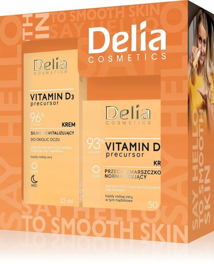 Delia, Viamina D3 Zestaw Krem 50ml+Krem pod Oczy 15ml Delia Cosmetics